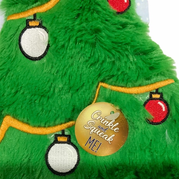 Bow Wow Dog Dog Crinkle Squeak Toy Plush Holiday Tree Poshmark